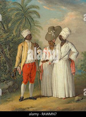 Kostenlose West Indian Dominikaner, Agostino Brunias, 1728-1796, Italienisch. Neuerfundene durch Gibon. Klassische Kunst mit einem modernen Neuerfundene Stockfoto