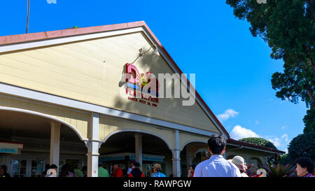 Wahiawa, Hawaii - Dec 25, 2018: Blick auf die Dole Ananasplantage in Wahiawa, Tour Ziel Stockfoto