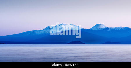 Ein Blick auf Mt Ruapehu in Neuseeland Stockfoto