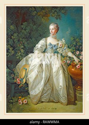 François Boucher, Französisch (1703-1770), Madame Bergeret, möglicherweise 1766, Öl auf Leinwand. Neuerfundene durch Gibon. Klassische Kunst neuerfundene Stockfoto