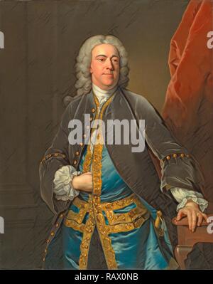 Die Rt. Frau Abgeordnete Stephen Poyntz, der Midgeham, Berkshire, Jean-Baptiste Van Loo, 1684-1745, Französisch. Neuerfundene Stockfoto