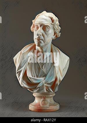 Thomas Dawson, 1st Baron Dartrey (Später 1st Viscount Cremorne) innerhalb einer kreisförmigen Band um ein Wappen neuerfundene Gemeißelt Stockfoto