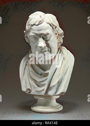 Samuel Johnson, Joseph Nollekens, 1737-1823, Britisch. Neuerfundene durch Gibon. Klassische Kunst mit einem modernen Touch neuerfundene Stockfoto