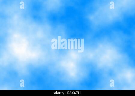 Blauer Himmel mit Wolken am Nachmittag, abstrakten Hintergrund Stockfoto