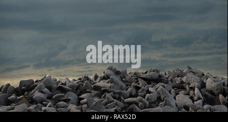 Das zusammengesetzte Bild im Stapel der Felsen Stockfoto