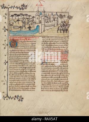 Romulus und Remus, Meister der Bibel Historiale von Jean de Berry, Französisch, aktive ca. 1390 - ca. 1400 Neuerfundene Stockfoto