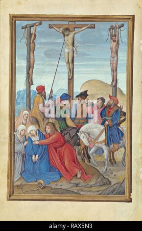 Das Piercing an der Seite Christi, Simon Bening, Flämisch, etwa 1483 - 1561, Brügge, Belgien, Europa, über 1525 - 1530 überarbeitet Stockfoto