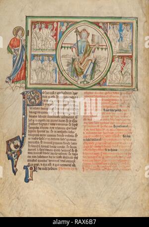 Die Vision vom Thron Gottes und die vierundzwanzig Ältesten, Unbekannt, London (wahrscheinlich), England, Europa, etwa 1255 neu konzipiert Stockfoto