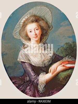 Die vicomtesse de Vaudreuil, Louise Élisabeth Vigée Le Brun, Französisch, 1755 - 1842, 1785, Öl auf Holz, Ungerahmt: 83,2 Neuerfundene Stockfoto