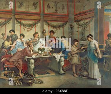 Ein römisches Fest, Roberto Bompiani, Italienisch (Roman), 1821-1908, Ende des 19. Jahrhunderts, Öl auf Leinwand, ohne Rahmen: 127 x 163. Neuerfundene Stockfoto