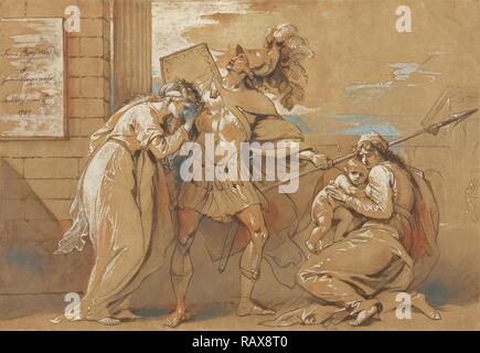 Der Schrecken von Astyanax (Hector Abschied von Andromache), Benjamin West, amerikanischen, 1738 - 1820, England neuerfundene aktiv Stockfoto