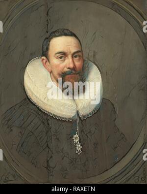 Portrait von Sir Pieter Courten (1581-1630), Kreis von Salomon Mesdach, 1630. Neuerfundene durch Gibon. Klassische Kunst mit einem Neuerfundene Stockfoto