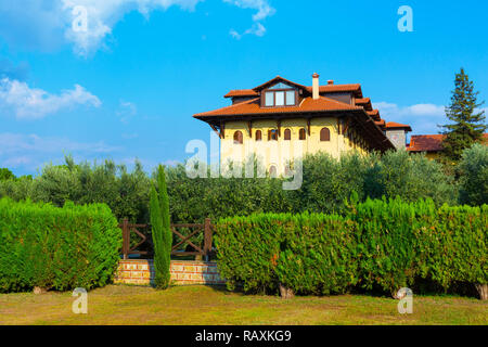 Das Heilige Kloster des Hl. Johannes des Theologen in Souroti, Thessaloniki, Griechenland Stockfoto