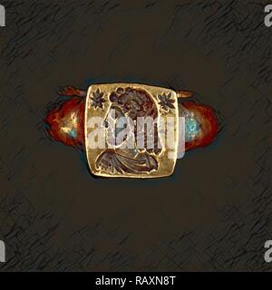 Ring, Unbekannt, Römische Reich, 250 - 400, Gold, Objekt: H: 1,9 x Durchm.: 2,6 cm (3/4 x 1 in.), Objekt (Blende): H: 0,8 x Neuerfundene Stockfoto
