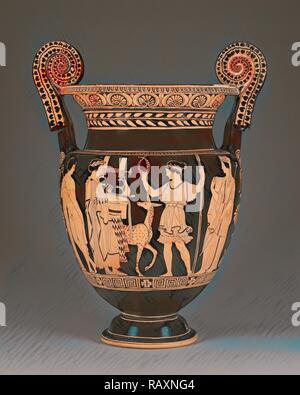 Lukanische Red-Figure Spiralgehäuse Krater, der Palermo Maler zugeschrieben, Griechisch (LUKANISCHEN), aktiv ca. 430 - ca. 400 Neuerfundene Stockfoto