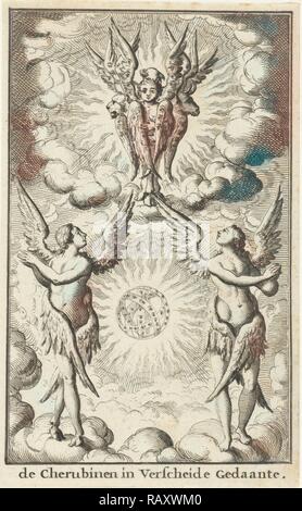 Mehrere putten, Jan Luyken, Willem Goeree, 1683. Neuerfundene durch Gibon. Klassische Kunst mit einem modernen Touch neuerfundene Stockfoto