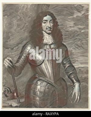 Portrait von Leopold I., Kaiser von Deutschland, Cornelis Van Dalen (II), 1648 - 1664. Neuerfundene durch Gibon. Klassische Kunst neuerfundene Stockfoto