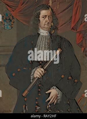 Portrait von Christoffel van Swoll (Swol, Zwol), Generalgouverneur von Niederländisch-ostindien, Hendrik van den Bosch neuerfundene Stockfoto