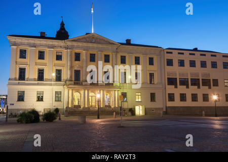 Göteborg City Hall und der Deutschen Kirche. Göteborg, Vasstergotland und Bohuslan, Schweden. Stockfoto