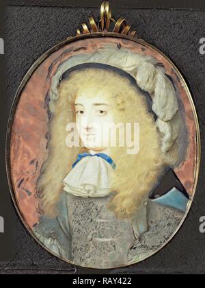 Frances Teresa Stuart, 1647-1702, der Herzogin von Richmond und Lennox, Travestie, Samuel Cooper, 1666, Porträt neuerfundene Stockfoto