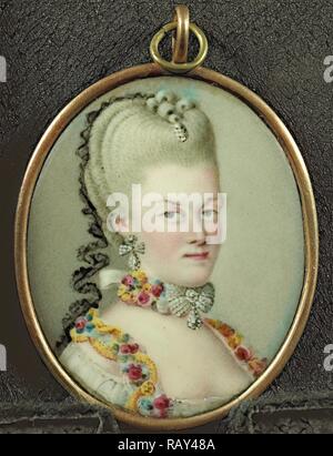 Frederika Sophia Wilhelmina, 1751-1820, Prinzen von Preußen, Ehefrau von Prins Willem V, Anonym, C. 1775, Porträt neuerfundene Stockfoto