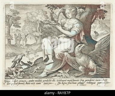 Anblick, Nicolaes de Bruyn, 1581 - 1656. Neuerfundene durch Gibon. Klassische Kunst mit einem modernen Touch neuerfundene Stockfoto