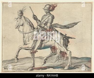 Hauptmann der Kavallerie (Kapitän), Jacob de Gheyn (II), 1599. Neuerfundene durch Gibon. Klassische Kunst mit einem modernen Touch neuerfundene Stockfoto