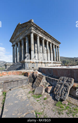 Hellenistische Tempel von Garni in der Stadt Garni, Armenien Stockfoto