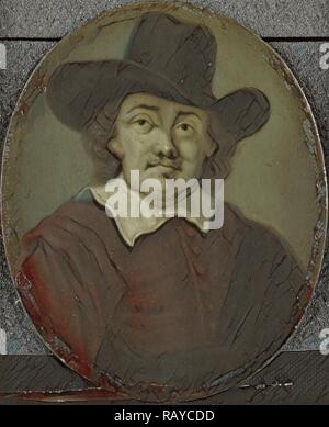 Portrait von Jeremias de Decker, Dichter in Amsterdam, Arnoud Van Halen, 1700 - 1732. Neuerfundene durch Gibon. Klassische Kunst neuerfundene Stockfoto