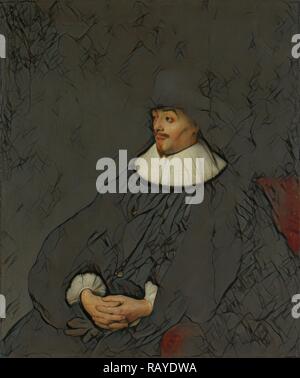 Portrait von Constantijn Huygens, Jan Lievens, C. 1628 - C. 1629. Neuerfundene durch Gibon. Klassische Kunst mit einem modernen Touch neuerfundene Stockfoto
