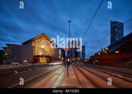 In der Nacht von Manchester Manchester Bridgewater Hall internationalen Konzerthalle Stockfoto