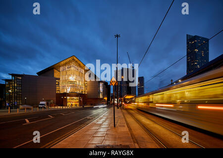 In der Nacht von Manchester Manchester Bridgewater Hall internationalen Konzerthalle Stockfoto