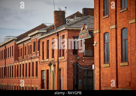 Backstein Joseph Holt Brauerei Empire Straße, Cheetham Stockfoto