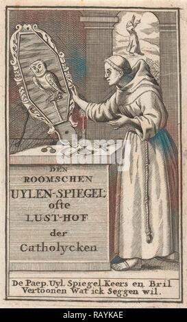 Zweiter Titel Seite für die römische Eulenspiegel, Anonym, Samuel van Hoogstraten, Philip Verbeek, 1671 - 1716 überarbeitet Stockfoto