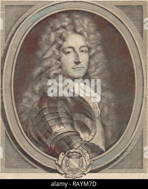 Portrait von Marschall Anne Jules de Noailles, Pieter van Schuppen, François de Troy, 1693. Neuerfundene durch Gibon. Klassische neuerfundene Stockfoto