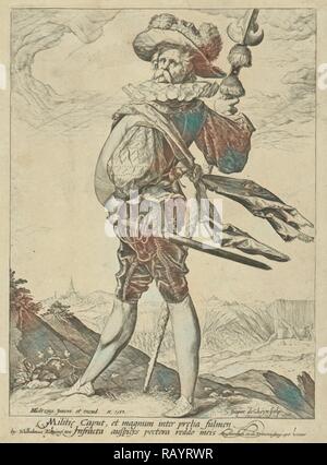 Oberst, drucken Teekocher: Jacob de Gheyn II, Hendrick Goltzius, Wilhelmus Koning, 1587 und/oder 1700-1725. Neuerfundene Stockfoto