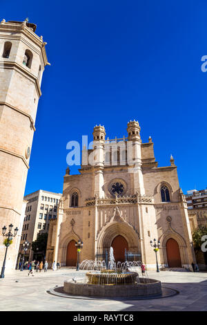 Fardi Turm und Castello Kathedrale im Zentrum der Stadt, Castellon de la Plana, Spanien Stockfoto