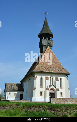 Römisch-katholische Kirche in Ofoldeak, Ungarn. Maria szuz Keresztenyek Segitsege romai katolikus megyeben templom Csongrad, Magyarorszagon Ofoldeakon,.. Stockfoto