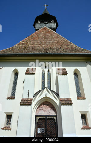 Römisch-katholische Kirche in Ofoldeak, Ungarn. Maria szuz Keresztenyek Segitsege romai katolikus megyeben templom Csongrad, Magyarorszagon Ofoldeakon,.. Stockfoto