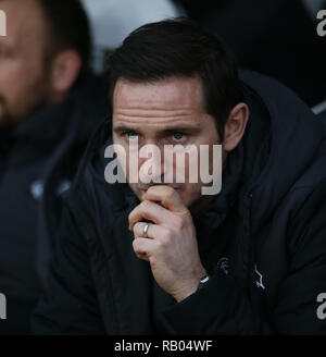 FRANK LAMPARD, DERBY COUNTY MANAGER, DERBY COUNTY V SOUTHAMPTON, die Emirate FA Cup 3. Runde, 2019 Stockfoto