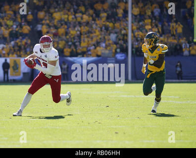 5. Januar 2019. 5 Jan, 2019. Frisco, TX, USA - Eastern Washington JAYCE GILDER (89) fängt in der ersten Hälfte des FCS-Meisterschaft bei Toyota Stadium. Credit: Jerome Hicks/ZUMA Draht/Alamy leben Nachrichten Stockfoto