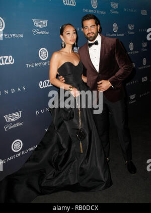 Kalifornien, USA. 5. Jan 2019. Cara Santana und Jesse Metcalfe besucht Himmel, durch die Kunst der Elysium vorgestellt, am 5. Januar 2019 in Los Angeles, Kalifornien. Foto: imageSPACE/MediaPunch Credit: MediaPunch Inc/Alamy leben Nachrichten Stockfoto