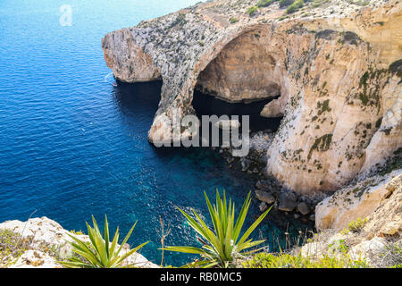 Landschaft rund um die Blaue Grotte, Malta, Mittelmeer, Europa