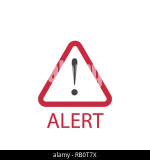 Alert Icon in Rot Stock Vektor