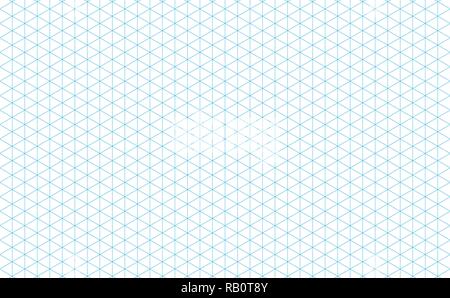 Isometrische Raster Linien blau Stock Vektor