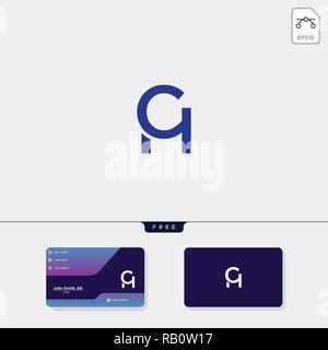 Erste ch oder hc kreative logo Vorlage und Business Card Design gehören. Vector Illustration und Logo inspiration Stock Vektor
