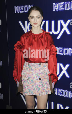 Film Premiere von Vox Lux mit: Raffey Cassidy Wo: Los Angeles, Kalifornien, Vereinigte Staaten, wenn: 05 Dez 2018 Credit: Apega/WENN.com Stockfoto