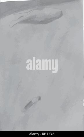 Abbildung: ein Mann und eine Wal tauchen. Meditative schwimmen. Stock Vektor