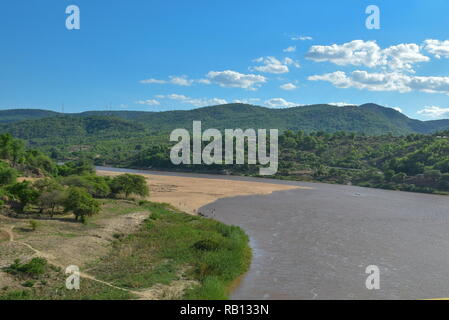 Den Luangwa Fluss im Luangwa, Sambia Stockfoto