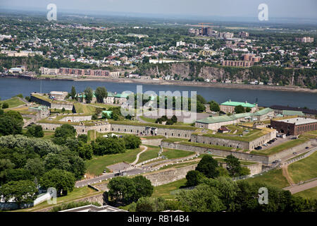 Blick auf die Zitadelle von Quebec Stockfoto